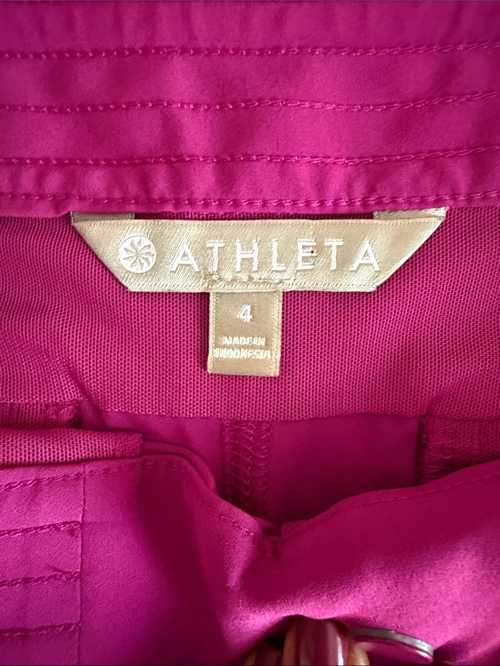 Athleta Fuchsia Drawstring Athletic Shorts - Picture 5 of 6